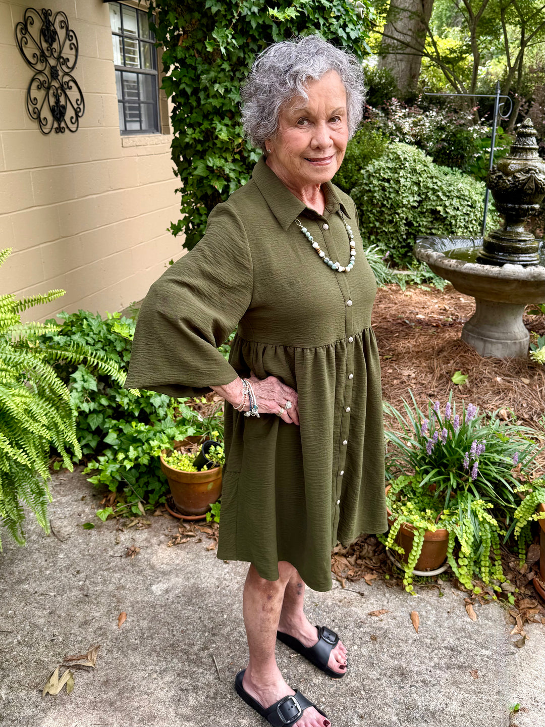 Courtney Olive Short Dress