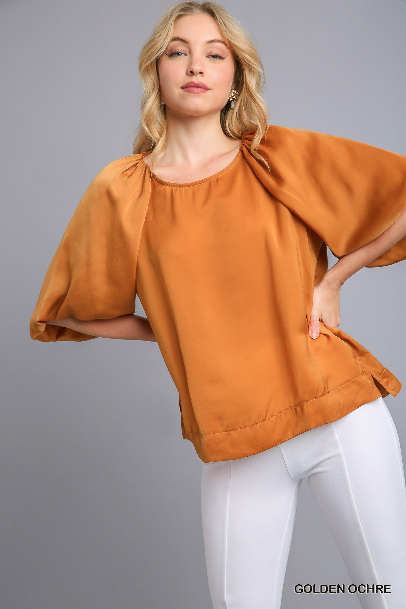 Kristy Balloon Sleeve Top