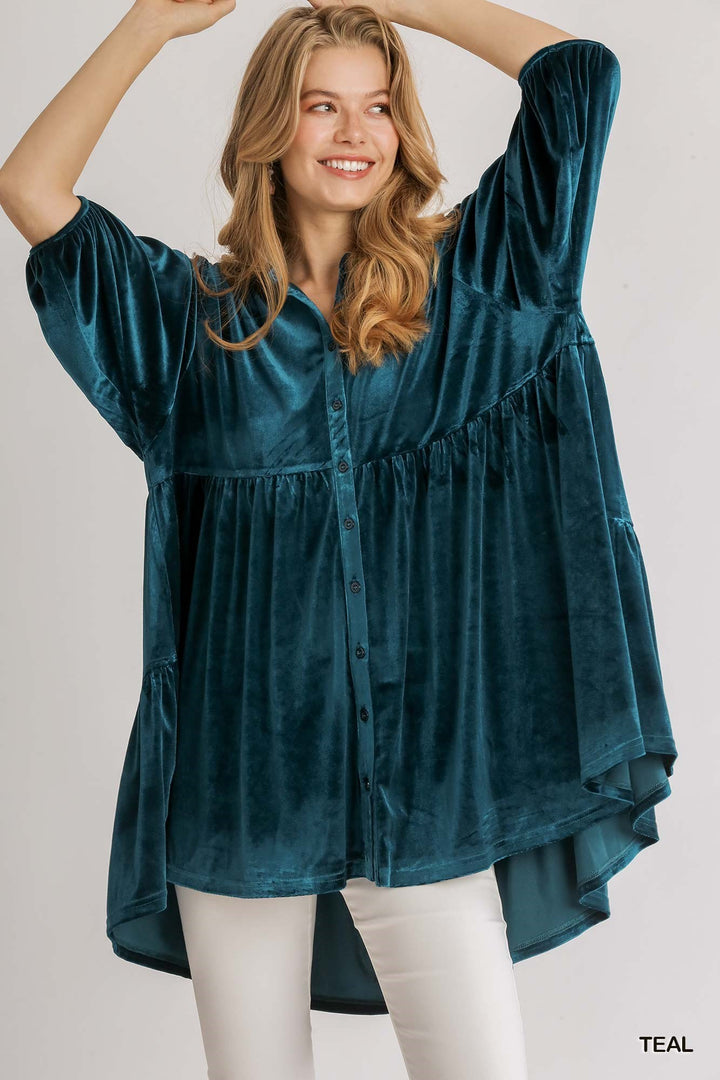 Gloria Velvet Top