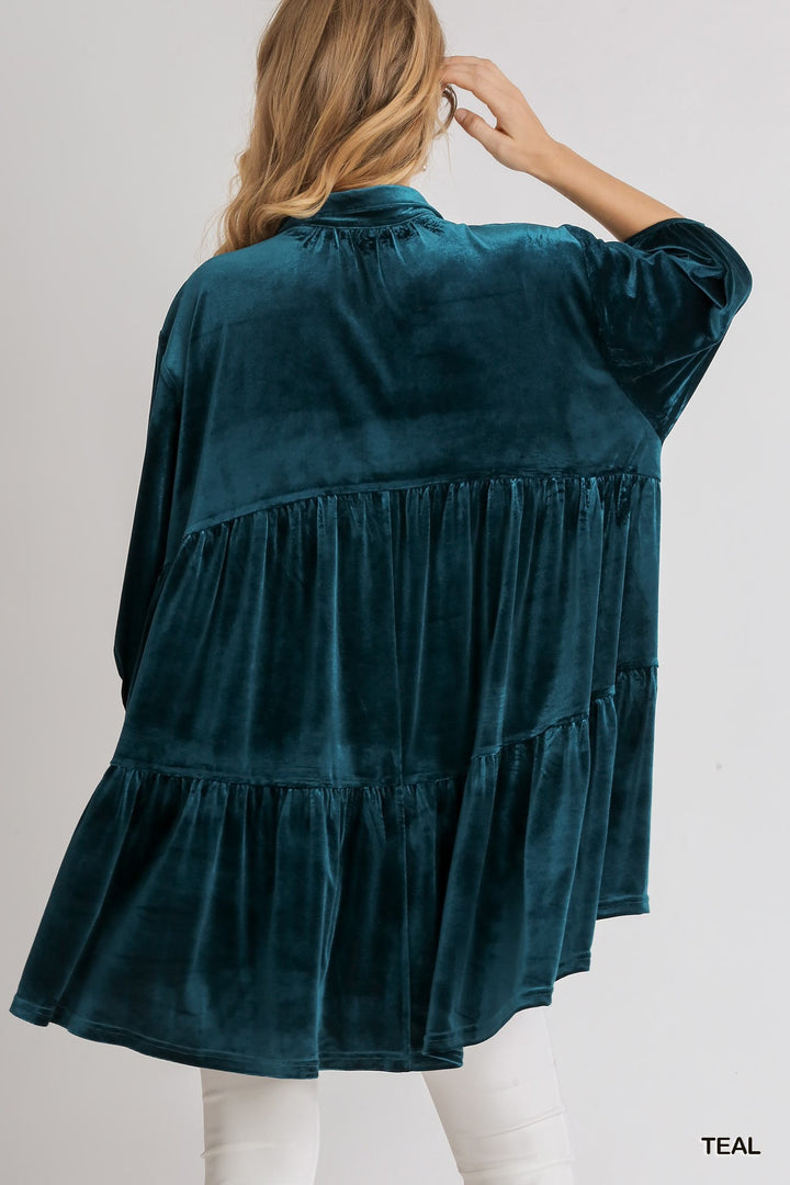Gloria Velvet Top