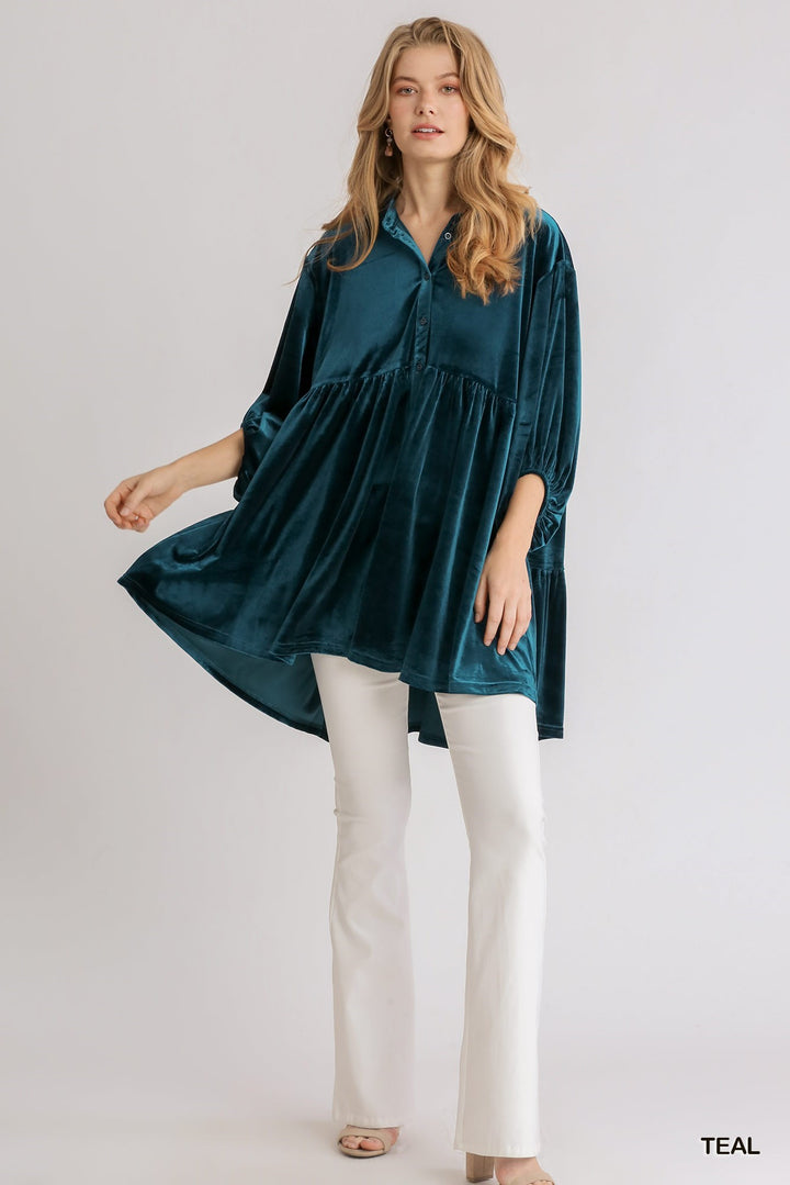 Gloria Velvet Top