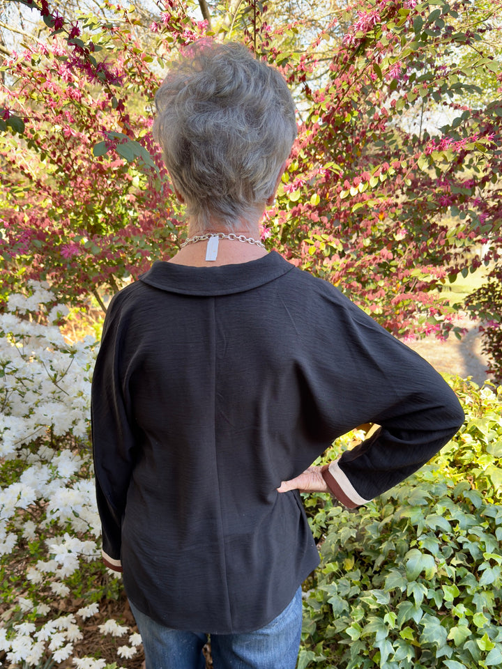 Dylan Long Sleeve V-Neck Top