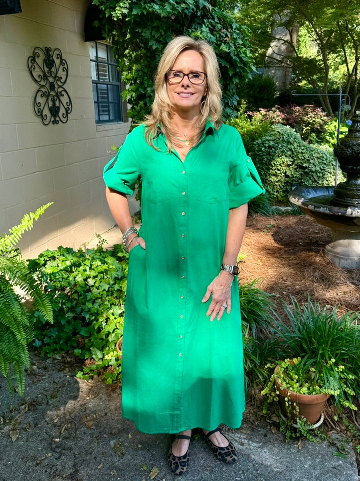 Kristin Short Sleeve Midi Dress