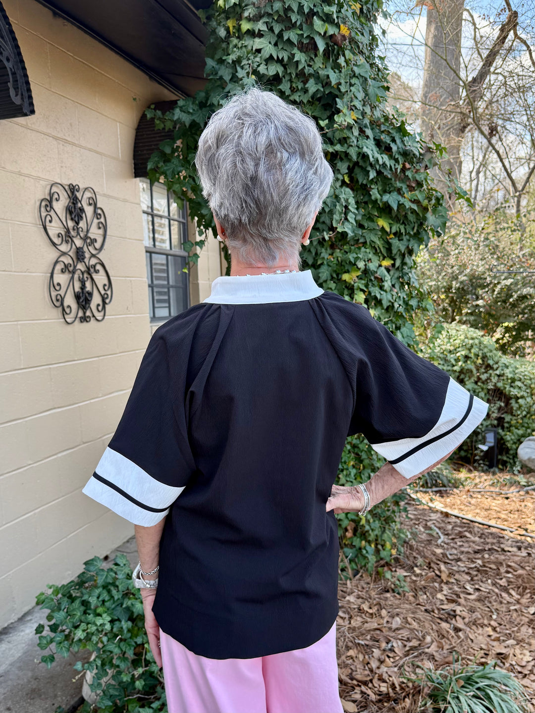 Melissa Half Sleeve V Neck Top