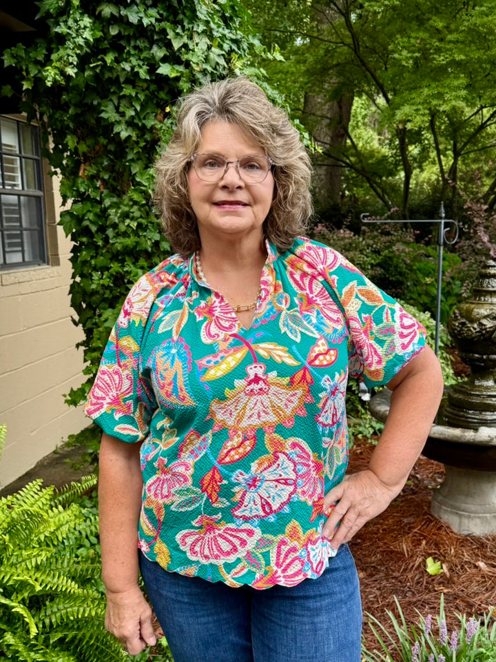 Margie Short Puff Sleeve Top