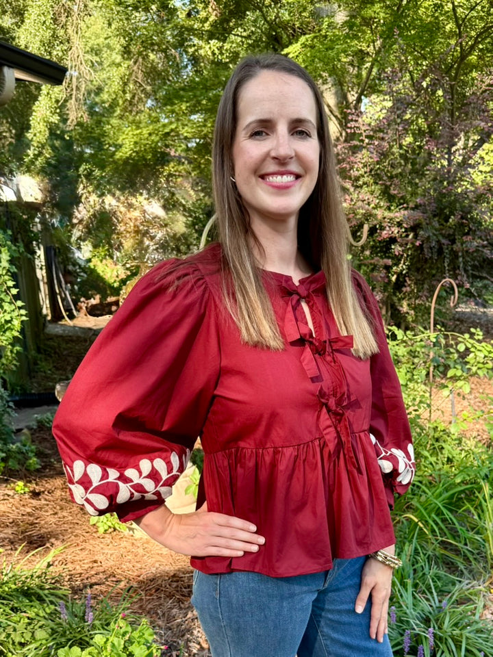 Brittany Peplum Top