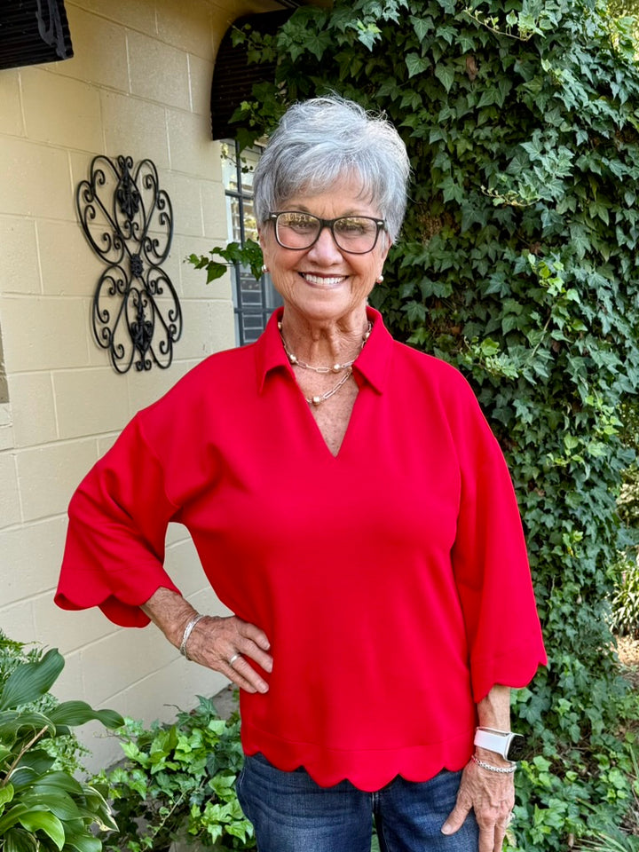 Danny 3/4 Sleeve Plus Size Top