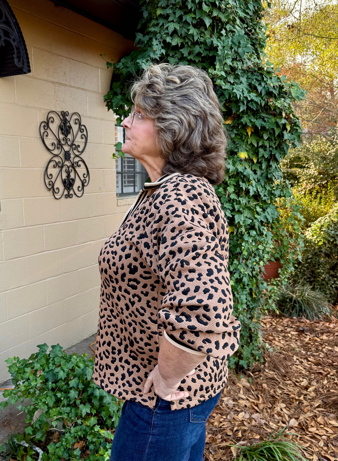 Mila Long Sleeve Leopard Top