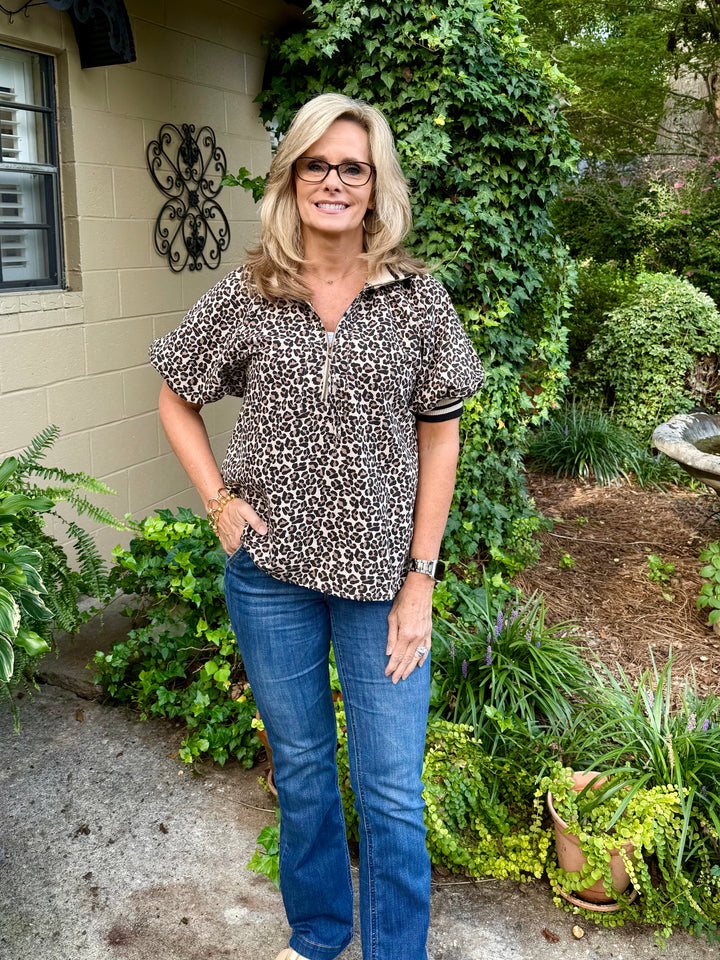 Amelia Animal Print Top