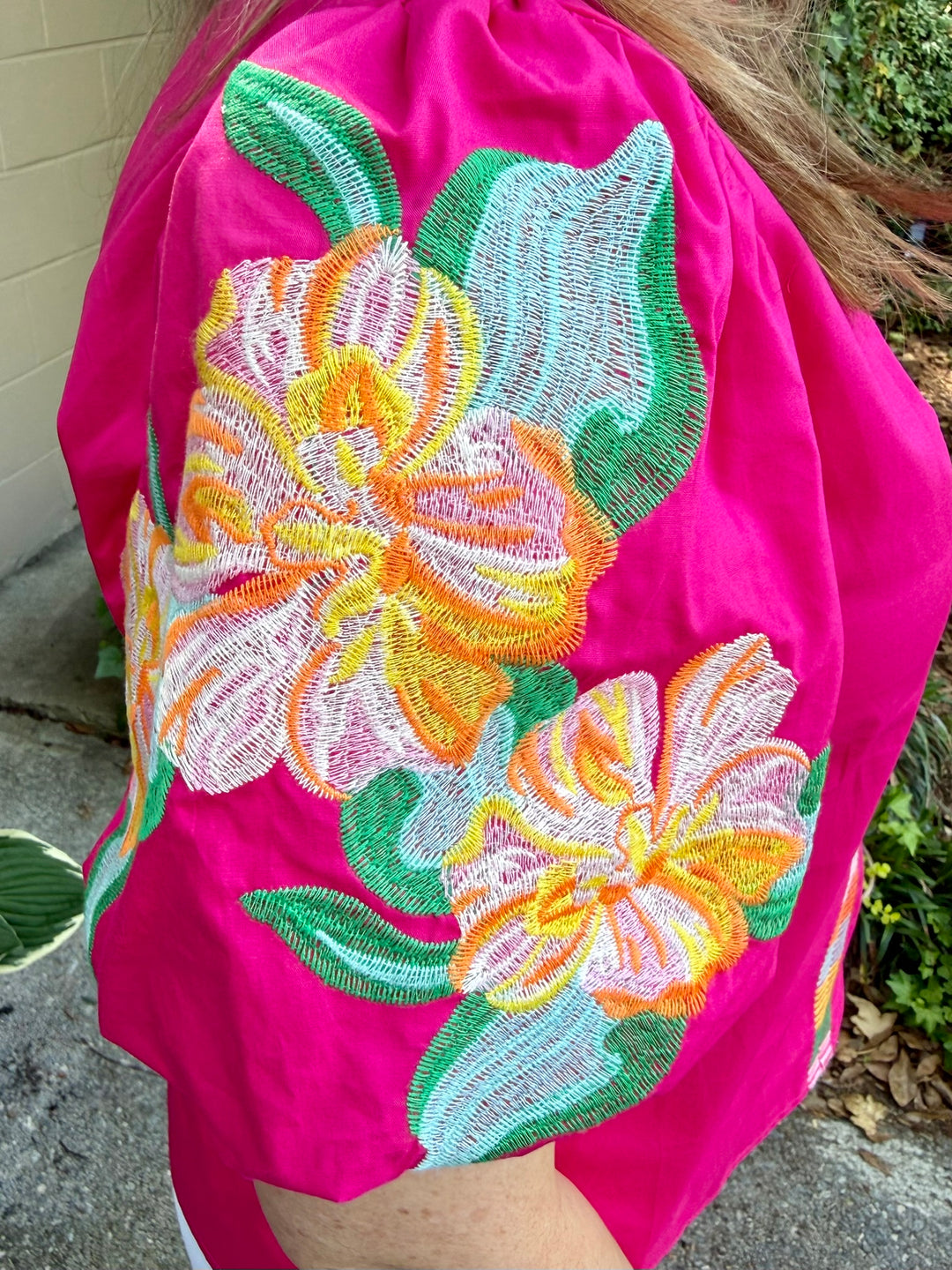 Molly Short Sleeve Embroidery Top