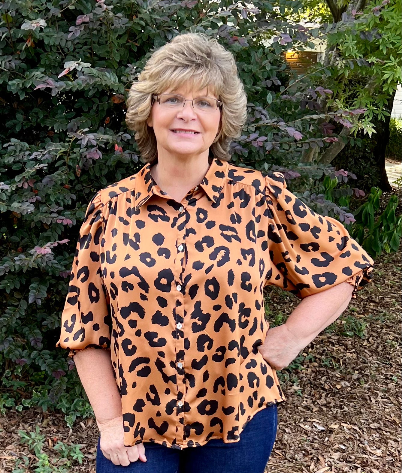 Camilla Leopard Top