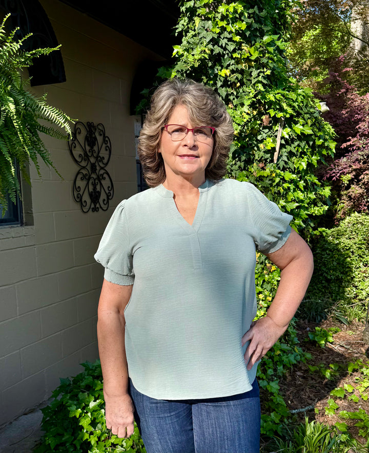 Camille V Neck Top