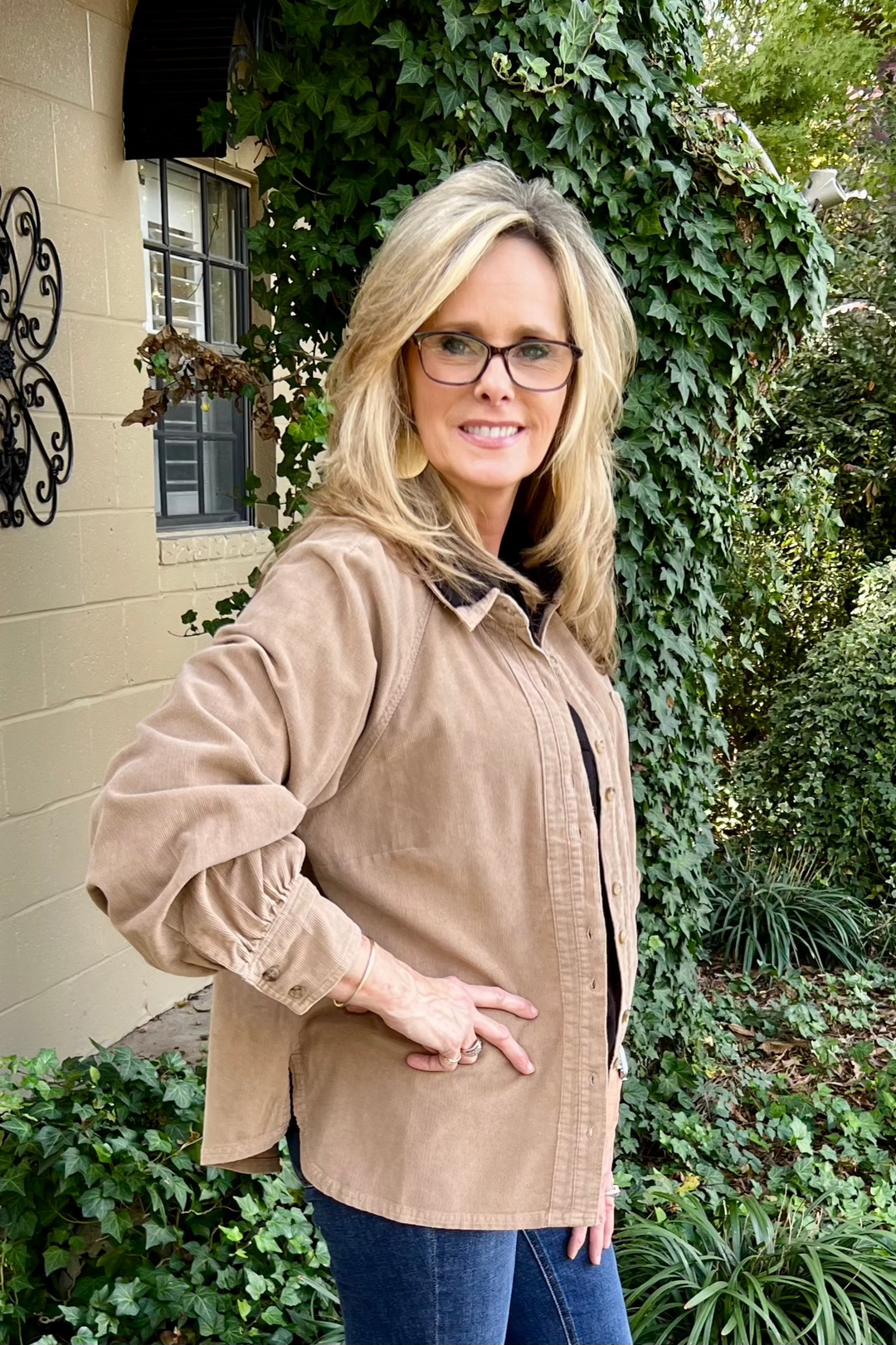 Lillian Button Down Top