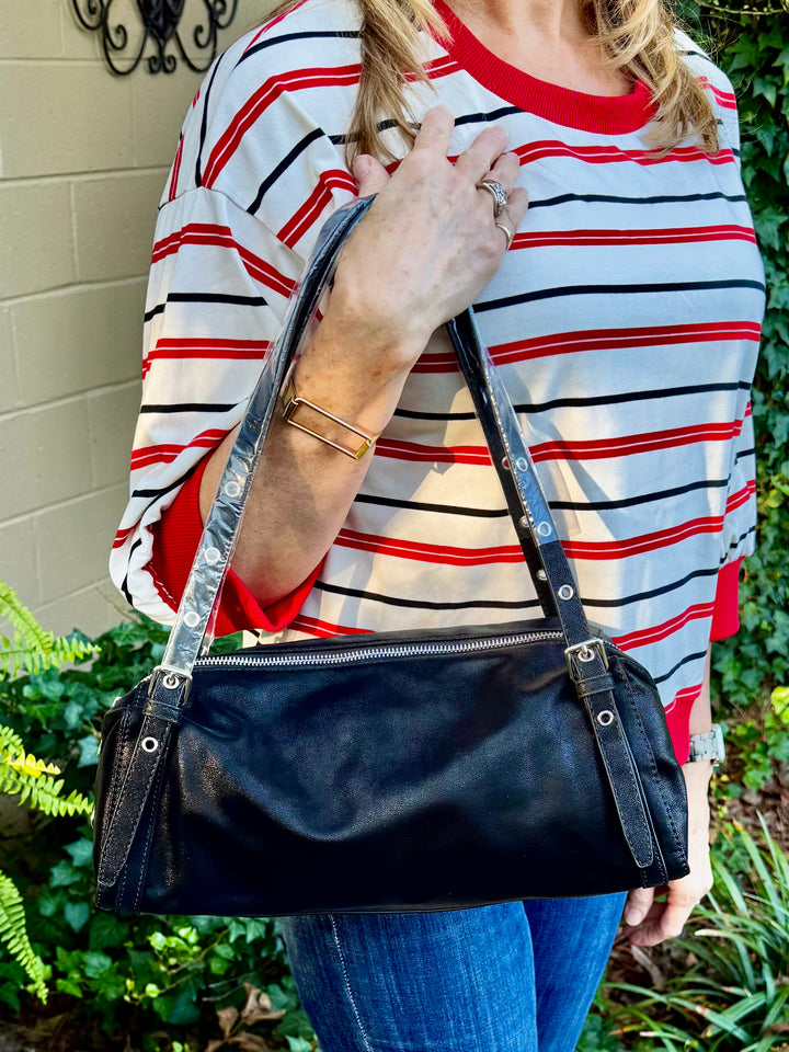 Meg 3/4 Sleeve Stripe Top
