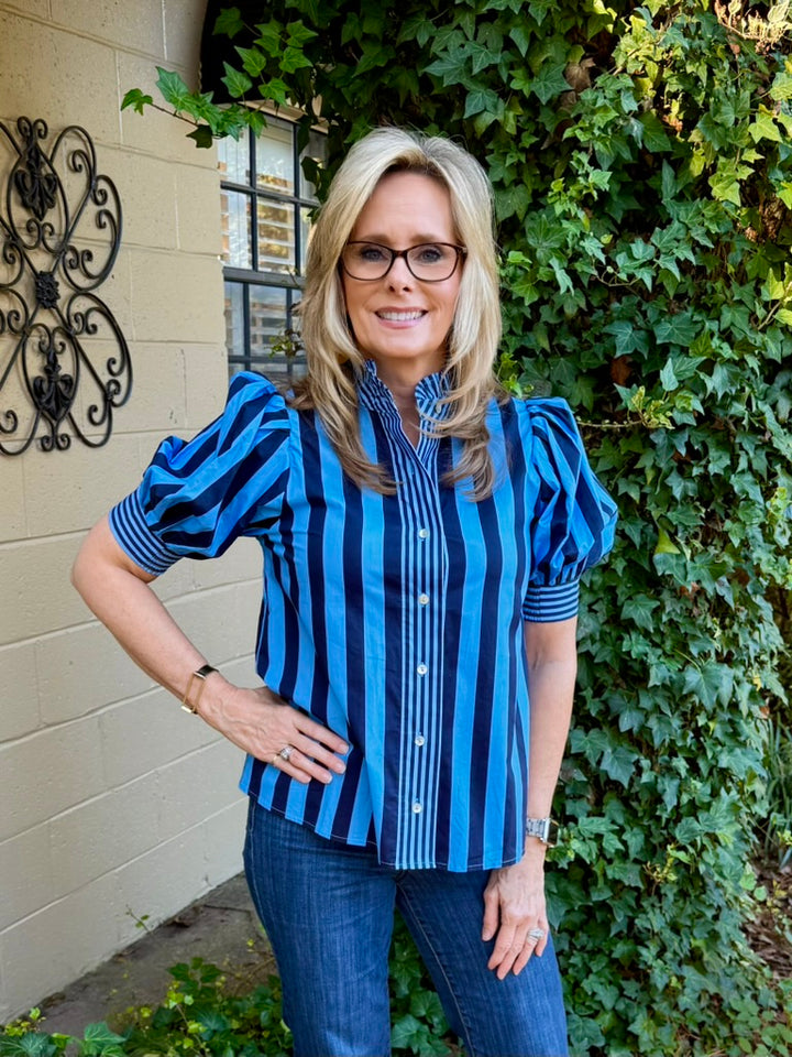 Sally Short Puff Sleeve Top