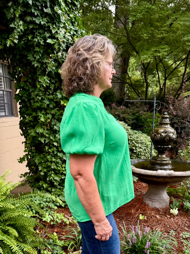 Faye Short Puff Sleeve Top