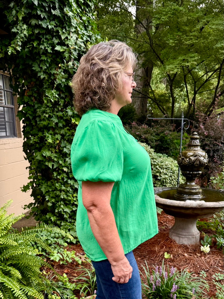 Faye Short Puff Sleeve Top