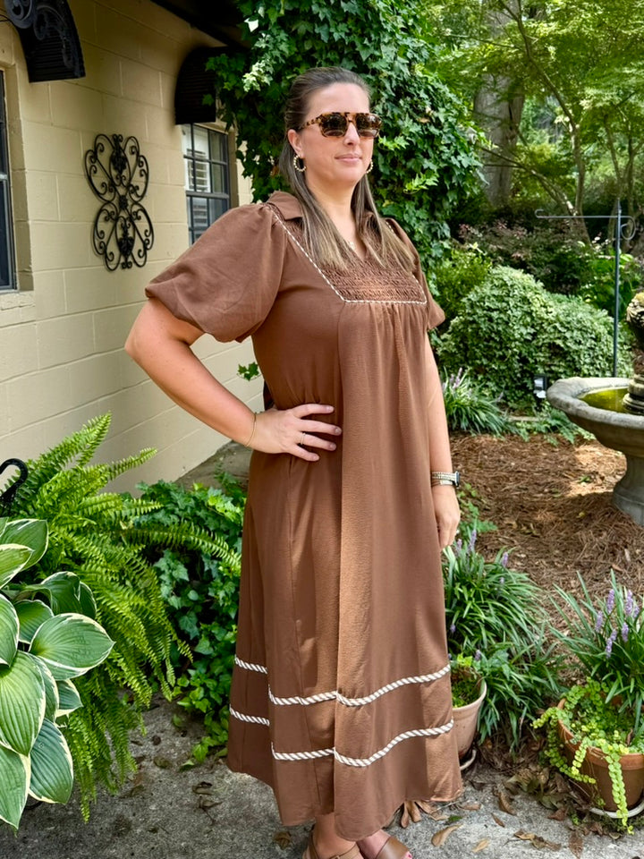 Maggie Short Sleeve Midi Dress