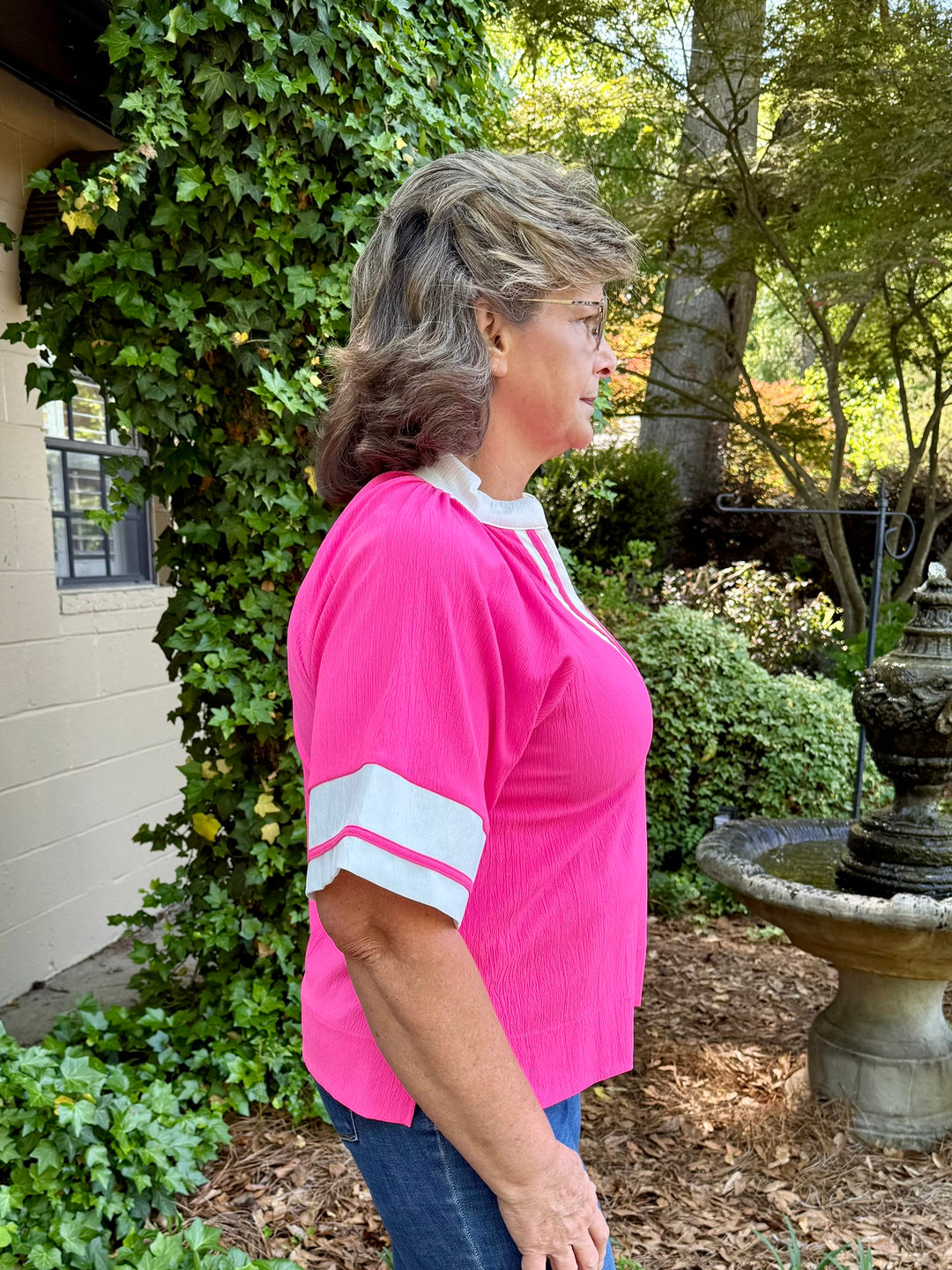 Melissa Half Sleeve V Neck Top