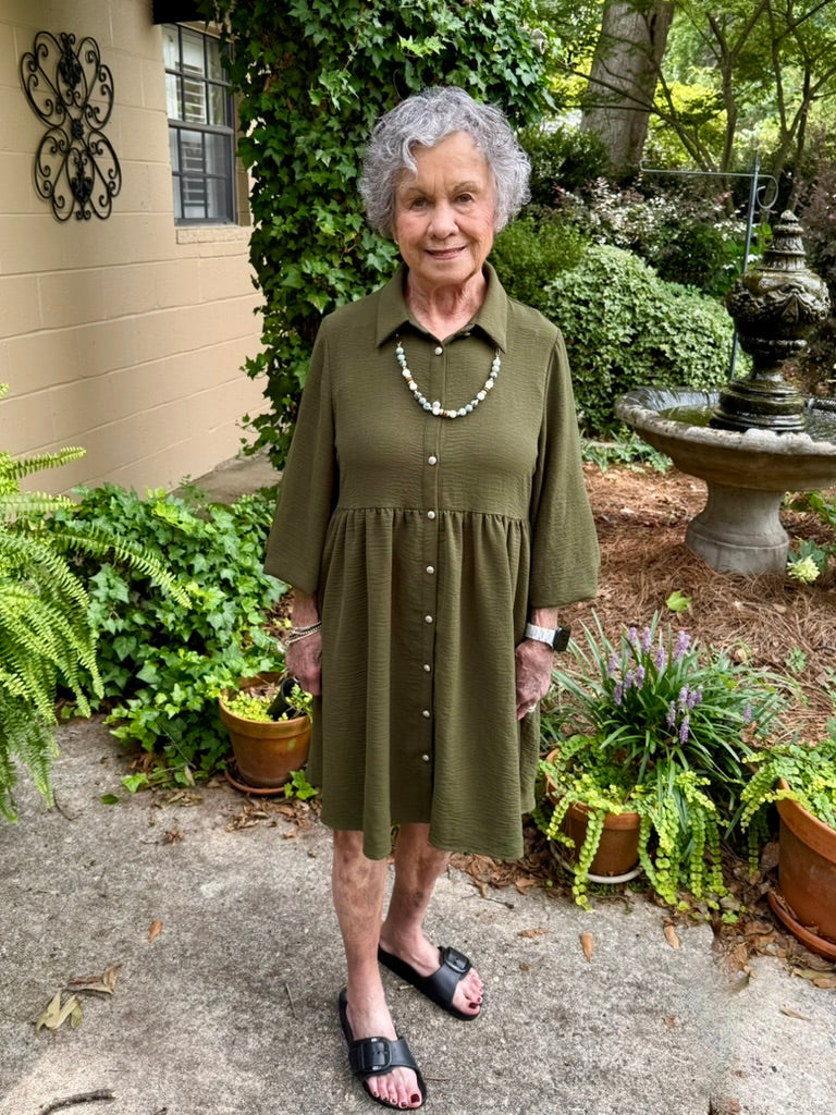 Courtney Olive Short Dress