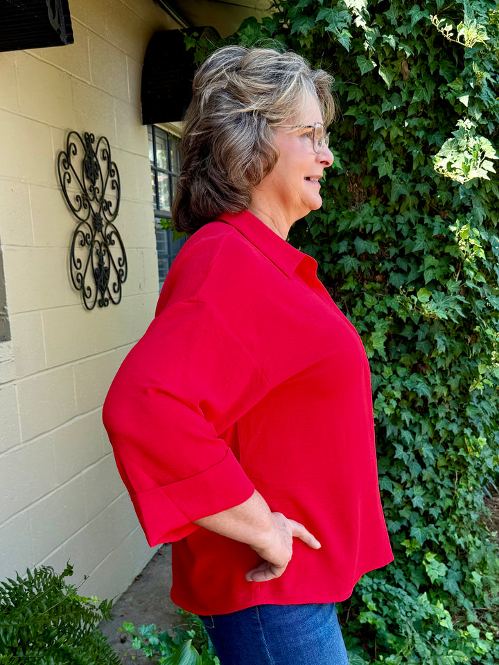 Leah 3/4 Sleeve Top