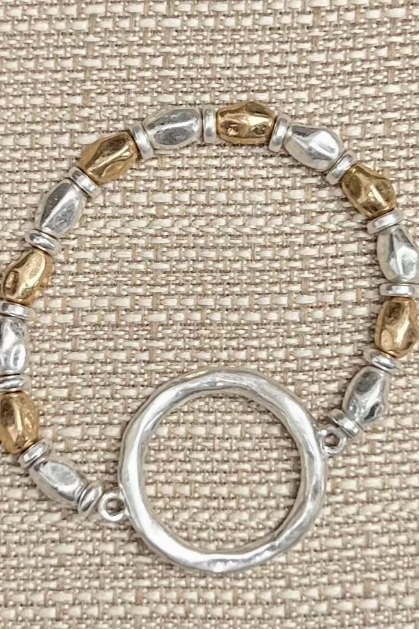 Addi Two Tone Stretch Bracelet