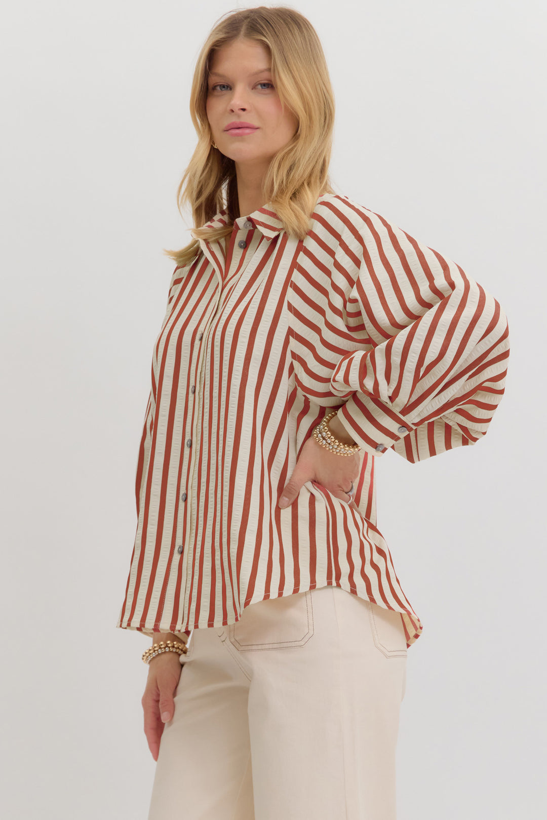 Kayla Stripe Top