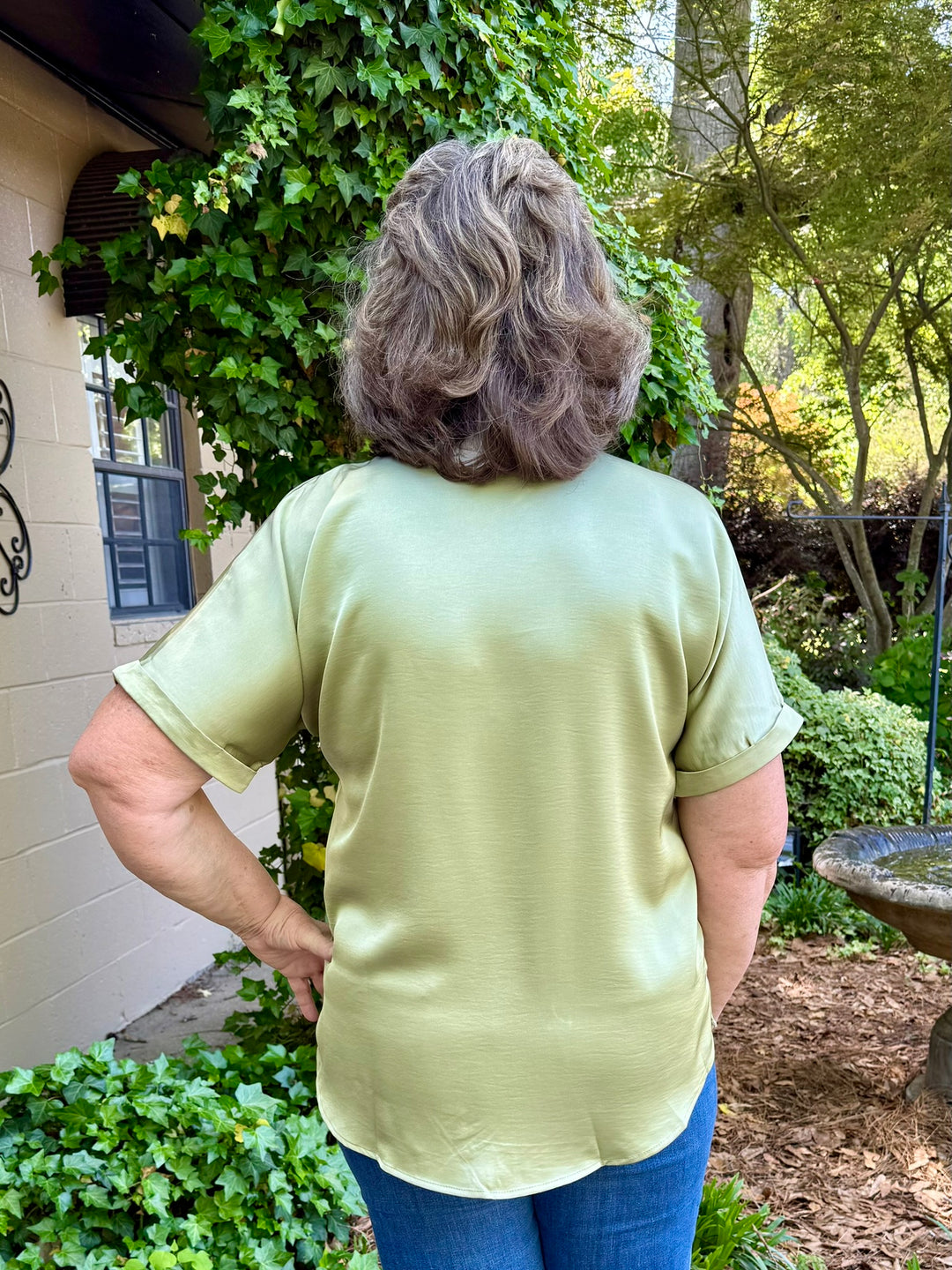 Selena V-Neck Short Sleeve Top