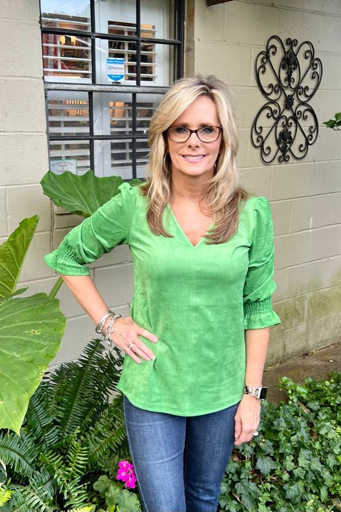 Elizabeth Ruffle Sleeve Top