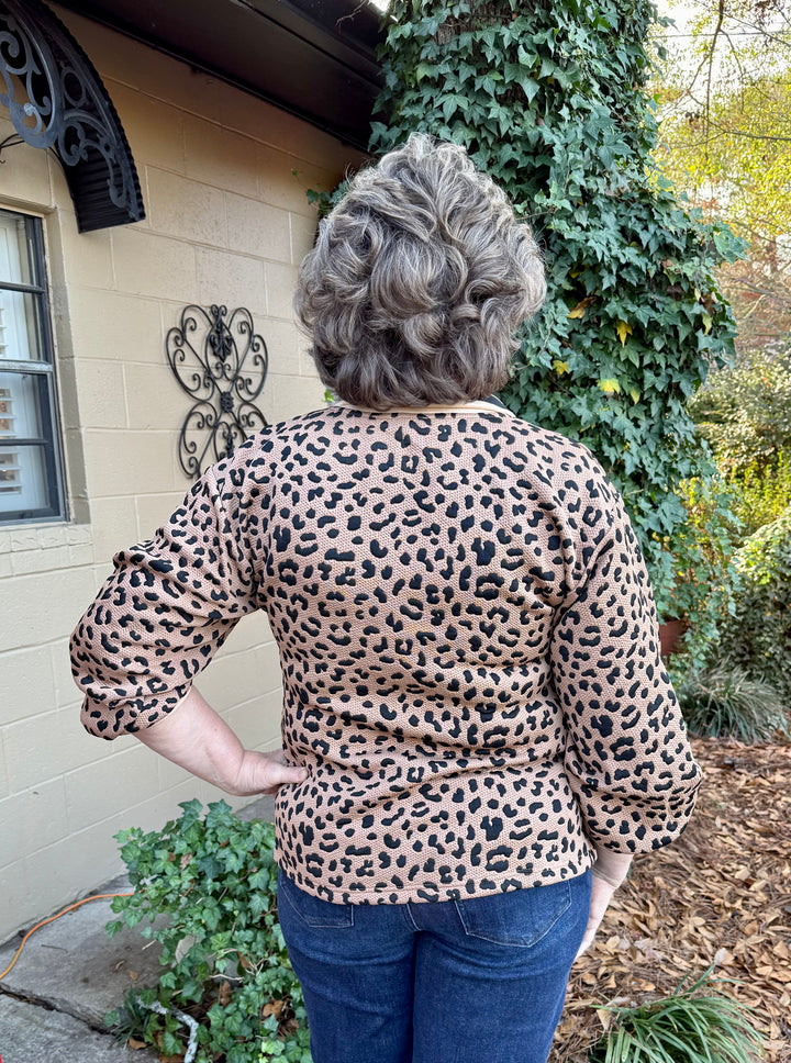 Mila Long Sleeve Leopard Top