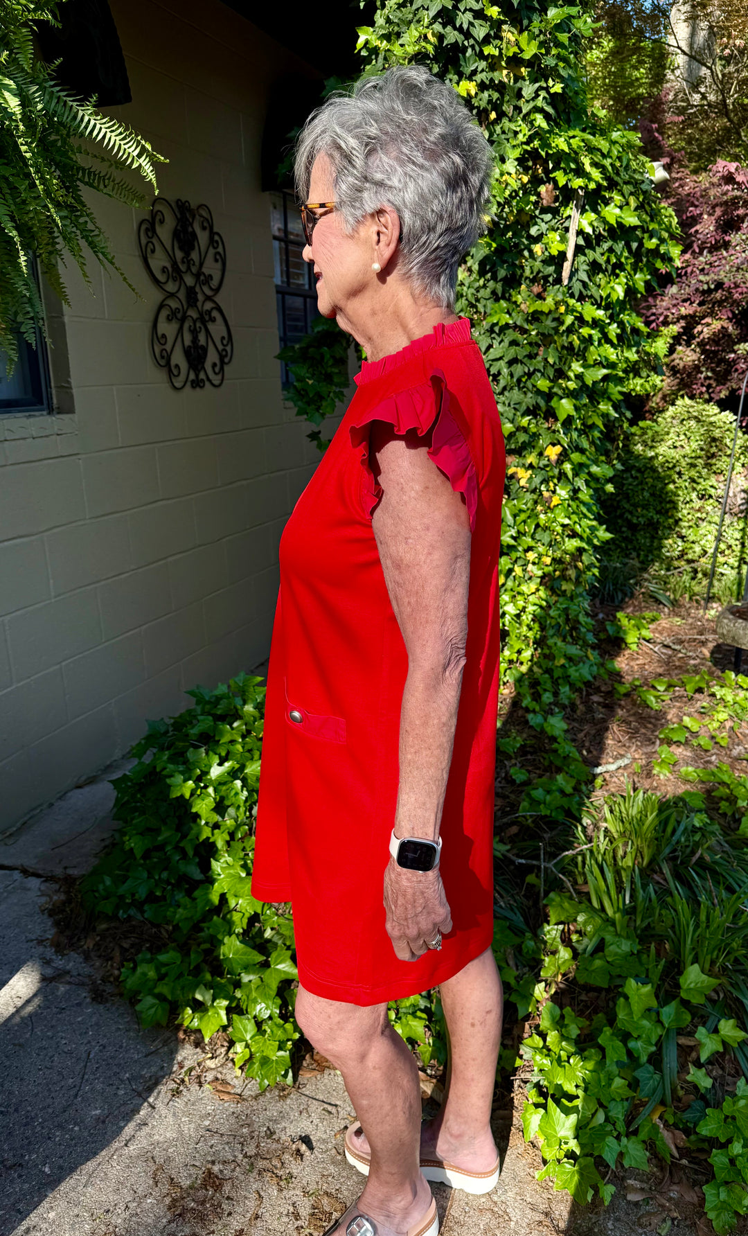 Carolynn Ruffle Sleeve Dress