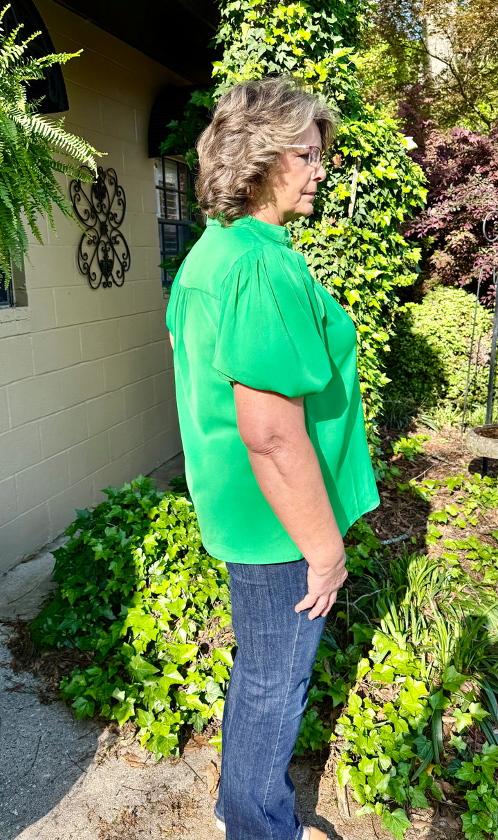 Carlie Puff Short Sleeve Top