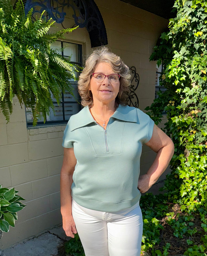 Sage Short Sleeve Top