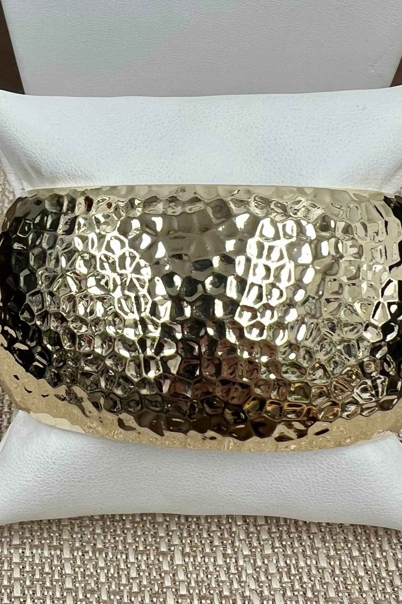 Gloria Gold Hammered Bracelet