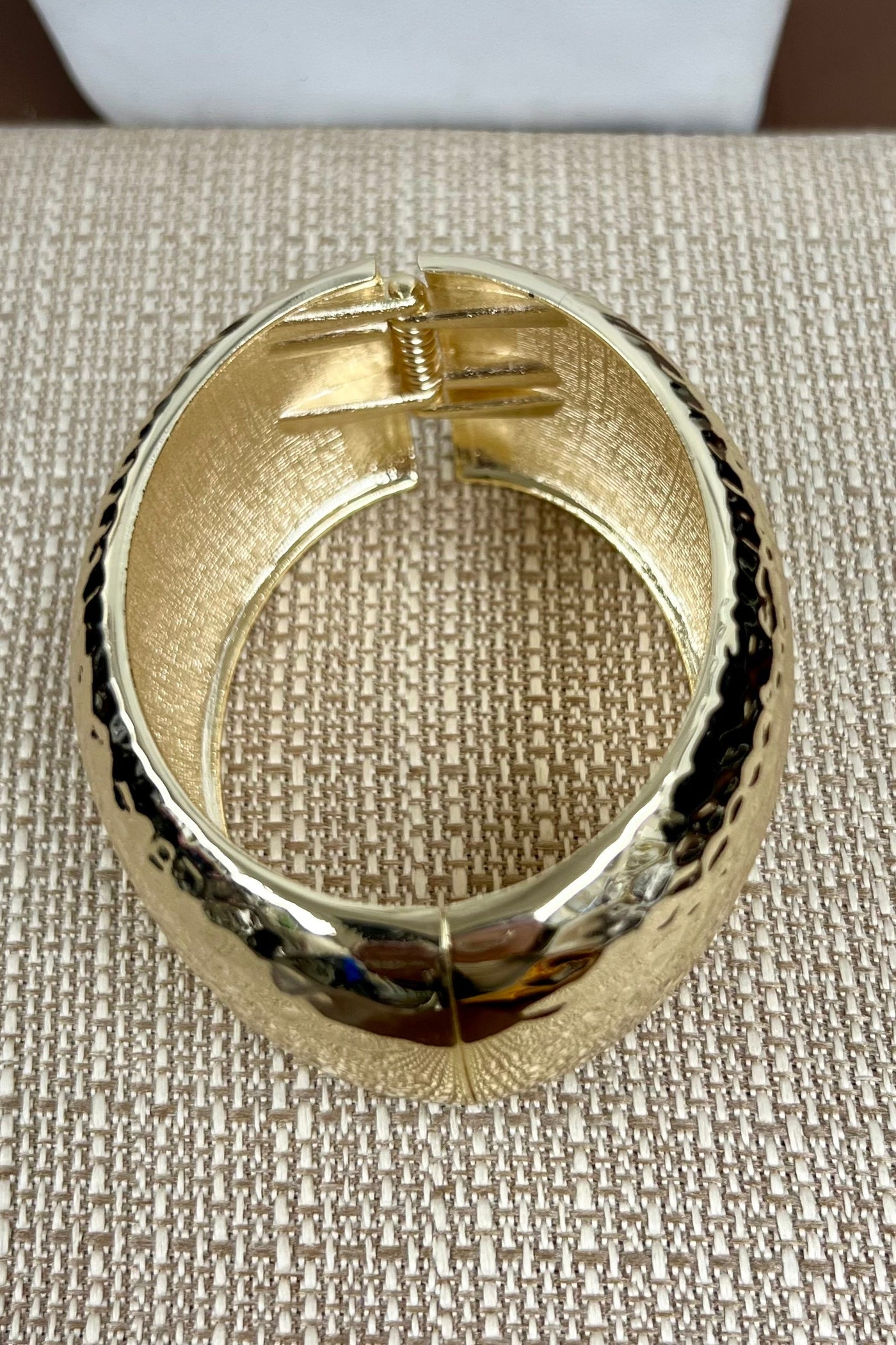 Gloria Gold Hammered Bracelet