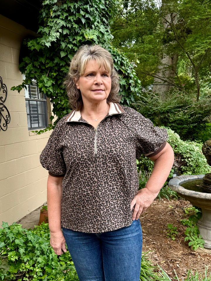 Amelia Animal Print Top