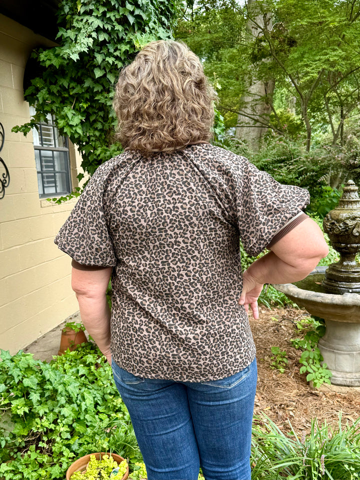 Amelia Animal Print Top