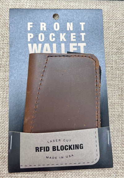 Front Pocket Leather RFID Wallet