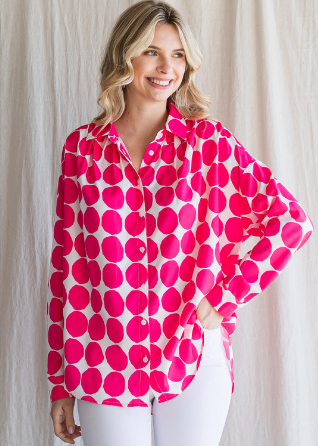 Selena Button Up Top