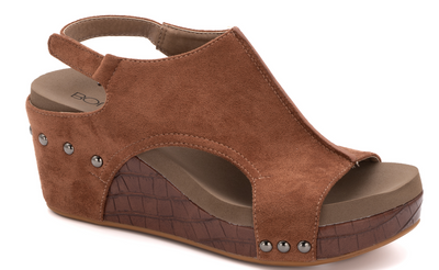 Corkys Carley Suede Wedge Sandal