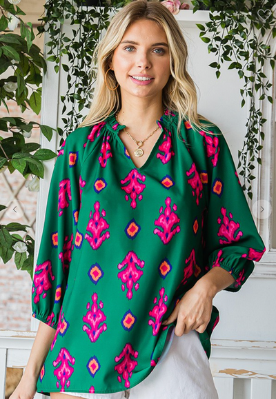 Debbie Print Top