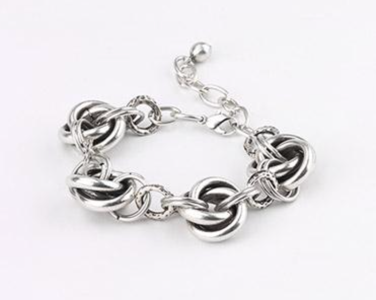 Kelsey Silver Link Bracelet