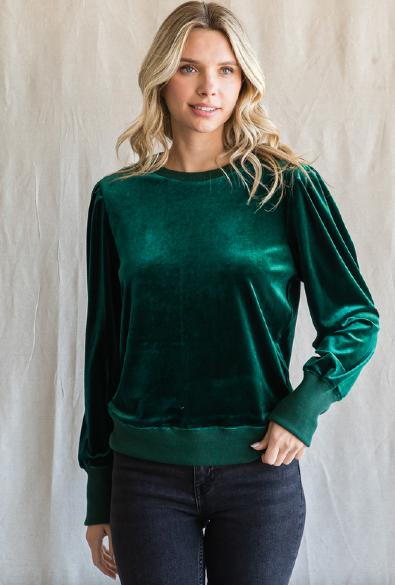 Holly Velvet Sweatshirt