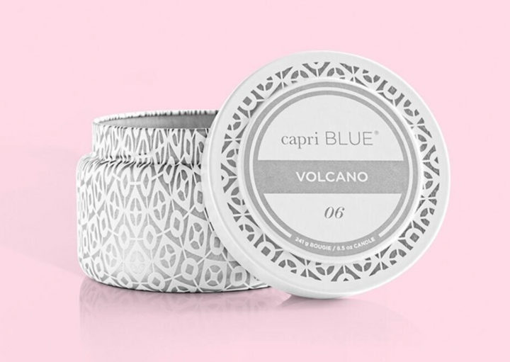 Volcano Signature Printed Travel Tin Candle