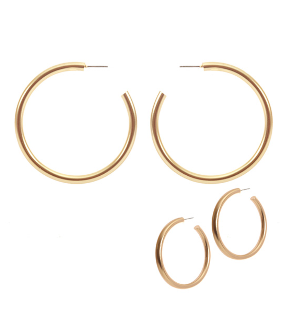 Holly Gold Hoop Earrings