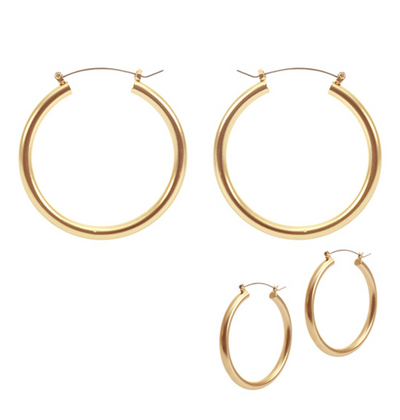 Salena Gold Hoop Earrings