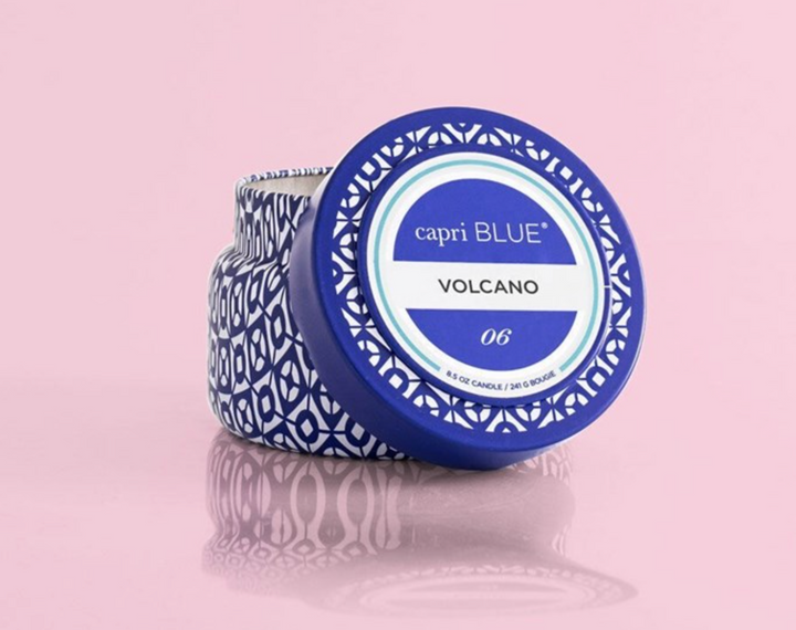 Volcano Signature Printed Travel Tin Candle