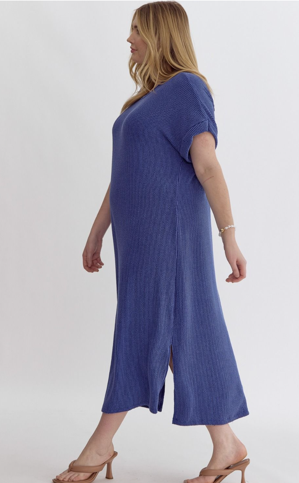 macy purple dress Macy Midi Dress XL / Blue