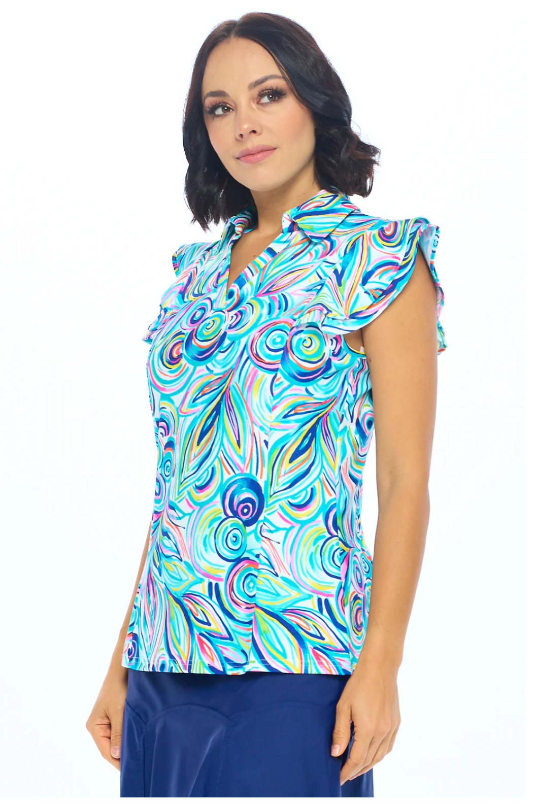 Alana Ruffle Sleeve Top