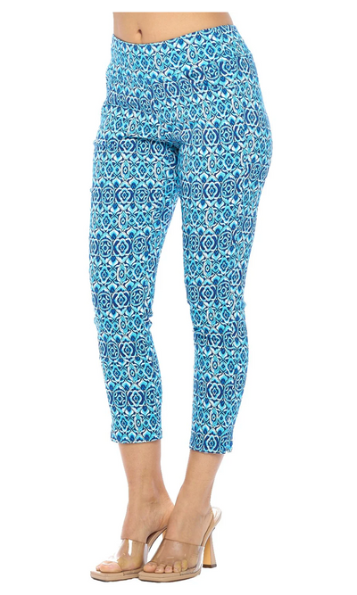 Claudia Woven Twill Cropped Legging